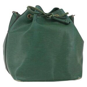 Authentic LOUIS VUITTON Epi Petit Noe Shoulder Bag Green M44104 LV